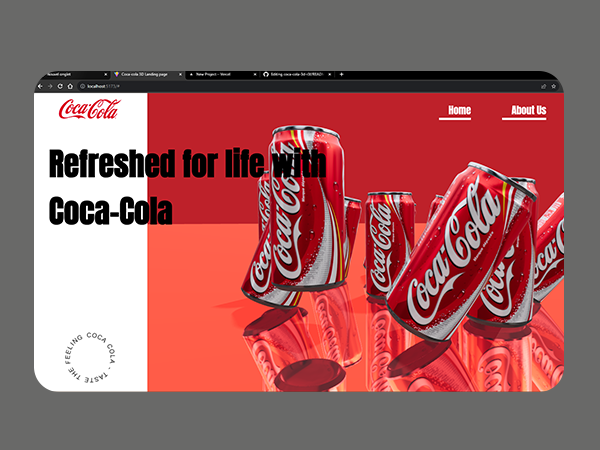 Coca-cola 3D website